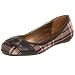 Madden Girl Women's Tuscann Ballerina Flat,Brown Plaid,9.5 M US