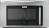 Electrolux EI30BM55HZ 2.0 cu. ft. Over-the-Range Microwave Oven with 1,000 Watts, Removable Metal Rack, IQ-Touch Bottom Electronic Controls and Three-Speed 300 CFM Venting System: Black on White
