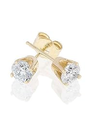 Diamond Solitaire Earrings 1/3ctw