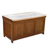 STILISTA Gartenbox inkl. Kissen natur, 113 x 52,5 x 60,5 cm