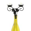 Grapevine Wine Bottle Candelabra - Includes 2 Tealights