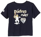 MLB Infant/Toddler Girls' San Diego Padres Game Sweep Tee (Navy, 18 Months)