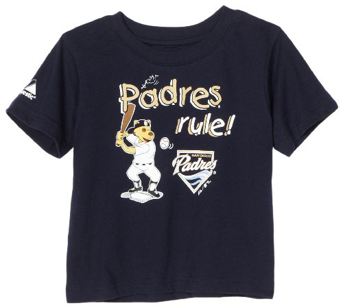 MLB Infant/Toddler Girls' San Diego Padres Game Sweep Tee (Navy, 18 Months)