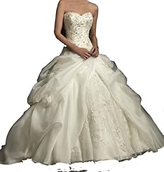  Organza/Satin Applique Lace-Up  Ball Gown Bridesmaid Dress/Prom Dress 