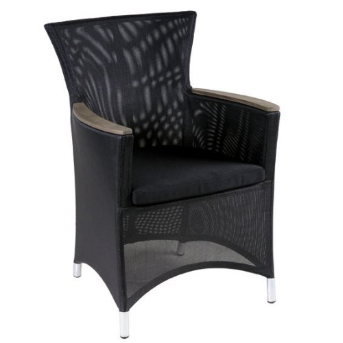 MBM 77.00.0010 Sessel Belaya inkl. Kissen / Resysta, schwarz