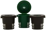 Ekobrew Cup, Refillable Cup for Keurig K-Cup Brewers, Brown/Green, 3-Count