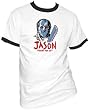 Friday the 13th Drawn Ringer Mens White T-shirt