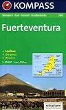 Kompass Karten, Fuerteventura: Wander-, Bike-, Freizeit- und Stra�enkarte title=