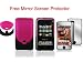 2Tone (Pink + Black) Rubberized HARD CASE FOR APPLE IPOD TOUCH ITOUCH 2nd 3rd GEN 2G/3G 8GB, 16GB, 32GB, 64GB + Free Mirror Screen Protector