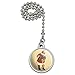 GRAPHICS & MORE Christmas Holiday Santa Holding Wreath Ceiling Fan and Light Pull Chain