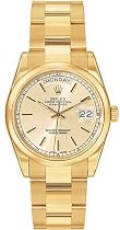 Rolex Oyster Perpetual Day-Date 18kt Yellow Gold Mens Watch 118208-CSO