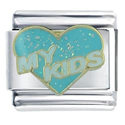Pugster Kids Lightblue Words & Phrases Italian Charms