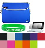 2n1 Combo - Neorpene Sleeve Case with Extra Pocket + Screen Protector - Compatible Acer Aspire One AOD150 10.1-Inch Mini Netbook Laptop - (Acer Aspire One Laptop NOT included) + Bonus Young Micro TM Live Green Wristband