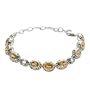 Sterling Silver and 18K Gold Citrine Bracelet
