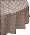 Reflections 70-Inch Round Tablecloth, Khaki