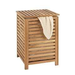 Wenko 18620100 W�schetruhe Norway - Walnussholz, 45 x 65 x 45 cm