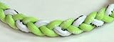 20 Green/White Titanium Sport Tornado Baseball/Softball Necklace