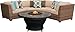 TK Classics 4 Piece Laguna Outdoor Wicker Patio Furniture Set, Wheat 04d