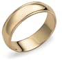 14k Yellow Gold 6mm Milgrain Half Round Band