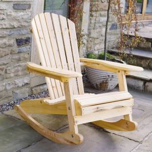 Bowland Garden / Patio Adirondack Rocking Chair 