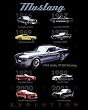 Mustang Evolution Collage POSTER history car hot RARE 16" x 20"