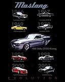 Mustang Evolution Collage POSTER history car hot RARE - 16x20