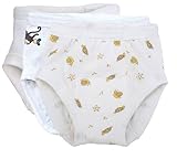 Under the Nile Training Pants 3 Pack 2T- 4T - Monkey, Snail/Turtle & White