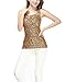 Whitewed Ladies Glitter Sparkle Sequin Paillettes Evening Wear Tank Tops Shirts