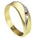 Goldmaid Damen-Ring Bicolor Gold 333 1 RubinLinie Gr. 56 Pr R797GG56