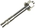 Wej-It Ankr-TITE ATS Wedge Anchor, 304 Stainless Steel, Meets QQZ-325Z Type II Class 3 and GSA FFS-325 Group II Type 4 Class 1 Specifications, 1/4" Diameter, 2-1/4" Length, 1-1/4" Threaded Length (Pack Of 20)