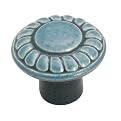 Clear Wash Ceramic Rope Knob 1-3/8 dia- Set of 4