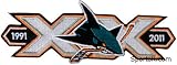 San Jose Sharks 20th Anniversary patch (No Shipping Charge)