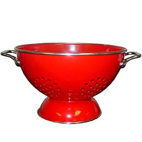 Buy Calypso Basics 5 Quart powder coated Colander, Red