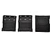 Women Black 3 Rows Hook and Eye Tape Elastic Bra Strap Extenders 3 Pcs