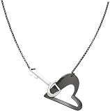 Fossil Necklace - Key to Your Heart (Color: Paladium) by FOSSIL