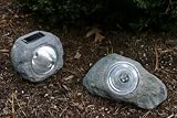 2 STONE rock YARD SOLAR powered light path lite GARDEN - B001IHDA88