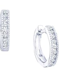 0.26CTW DIAMOND LADIES MICRO-PAVE EARRINGS
