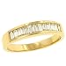 12 Stone Channel Set Baguette Diamond Band .96cttw