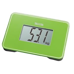 【クリックで詳細表示】TANITA スモールスケール 【持ち運びに便利なA5サイズより小さい小型設計】 グリーン HD-386-GR
