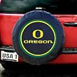Oregon Ducks NCAA Spare Tire Cover (Black) by Fremont Die