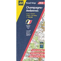 Champagne-Ardennes (AA Road Map France Series)