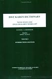 Bwe Karen Dictionary, 2 Vol. Set (Texts - Vol. 1, Dictionary - Vol. 2)