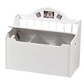 Spindle Toy Chest - White