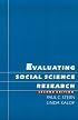 Evaluating Social Science Research