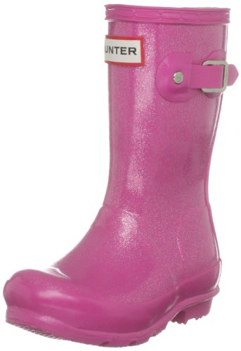 Hunter Orig Glitter Kids Fuchsia Wellington Boot W24183 5 UK