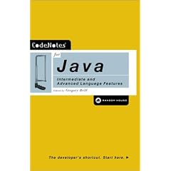 Codenotes for Java: Intermediate and Advanced Language Features (Codenotes Series)