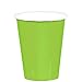 Disposable Paper Cups Party Tableware, Kiwi Green, Paper, 9 Ounces, Pack of 20
