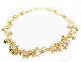 Beautiful 22k Gold Layered (24kgl) Many Stars Anklet/Bracelet LIFETIME WARRANTY! Comes Gift Boxed