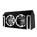 Audiobahn ABB122J 800W RMS, Dual 12-Inch Slot Ported Loaded Subwoofer Enclosure