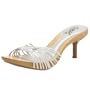 Carlos by Carlos Santana Women's Cleo Slide,White/Silver,10 M